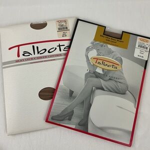 Talbots Silky Sheer Control Top Pantyhose Lot of 2 pair